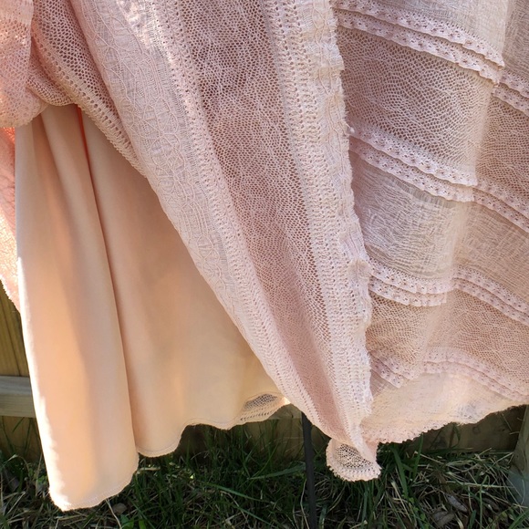 Petite Pink short sleeve stretchy Dress - Picture 3 of 5